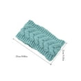 thumbnail image 3 of Bandeau d'Hiver pour Femmes Élastique Protecteur de Tête Chaud Chunky Dames Extérieur Multicolore Cache-Oreilles Style Simple Accessoires pour Cheveux pour Femmes Menthe Foncée, 3 of 8