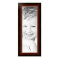 thumbnail image 2 of ArtToFrames 7" x 20" Matte Mahogany with Gold Accent Diploma Picture Frame, 7x20 inch Brown Wood Poster Frame (WOM-5109), 4 Pack, 2 of 6