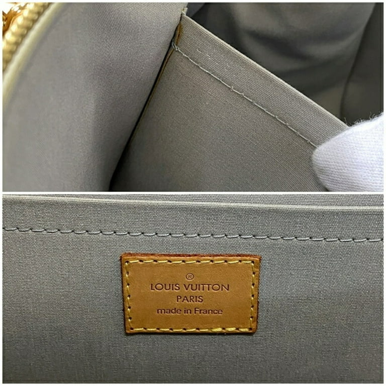used Pre-owned Louis Vuitton Handbag Rosewood Avenue Yellow Beige Monogram Vernis M93508 Patent Leather Fl4097 Louis Vuitton Enamel Triangle Ladies (