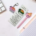 thumbnail image 3 of Funny Dumpster Fire Ballpoint Pen Acrylic Keychain Bookmark Set Funny Dumpster Fire Set Bookmark And Pen Set For Writing Enthusiasts 5ml Craft Table for Kids, 3 of 5
