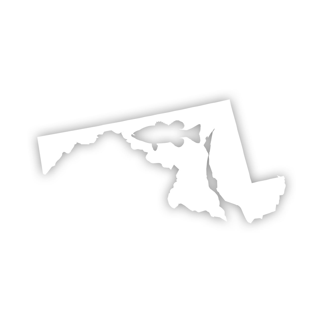 Maryland Bass Sticker Decal Die Cut - Self Adhesive Vinyl