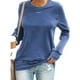 thumbnail image 1 of Blusa básica para mujer cuello redondo de color puro transpirable a la moda para el club para el trabajo ANGGREK Otros, 1 of 6
