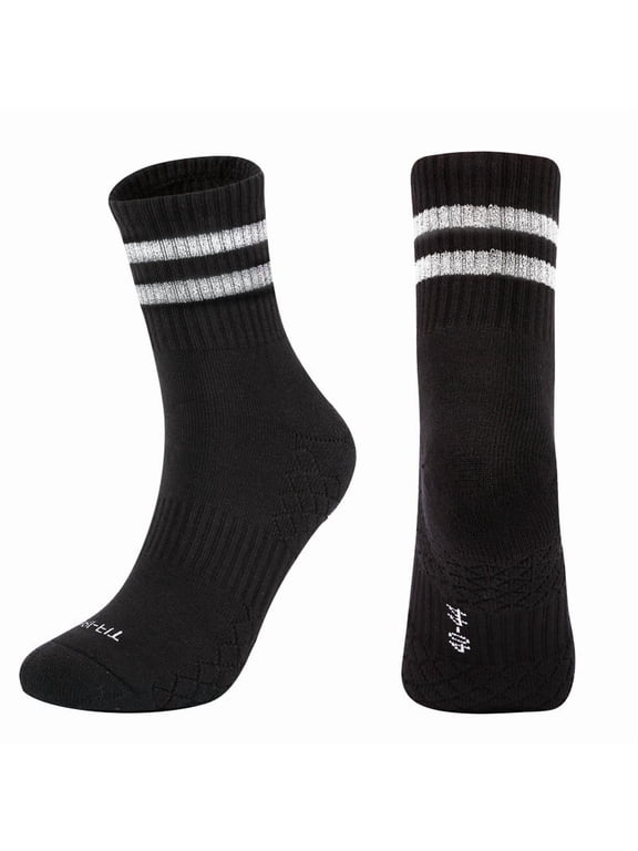 Lumtrix Striped Athletic Crew Socks,Wicking Running Socks For Men&Women,Breathable Casual Gym Socks A A