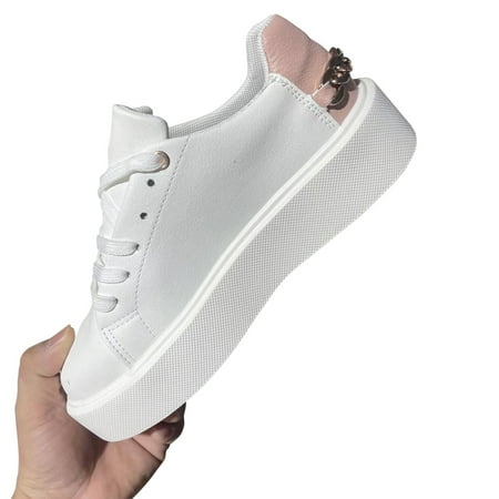 

BRGZLK Matsuke Thick Sole Solid Round Head Shallow Mouth Flat Bottom Casual Shoes Women