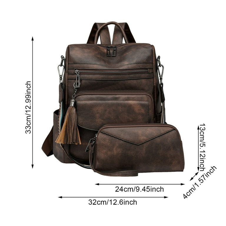 Modstep 2PCS Backpack Purse for Women Stylish Leather Daypack Bag Shoulder Bags Travel Rucksack for Shopping - Walmart.com Modstep 2PCS Backpack Purse for Women Stylish Leather Daypack Bag Shoulder Bags Travel Rucksack for Shopping - Walmart.com