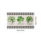 thumbnail image 2 of 4 piezas de manteles individuales del día de San Patricio lino verde trébol de cuatro hojas alfombras de mesa impresas 33x48cm aislamiento térmico decoración de la fiesta navideña, 2 of 5