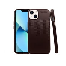 Atti Rugged Carbon iphone 13 Cafe 1pz Mas Mica 9D Atti Funda de Silicon Uso Rudo