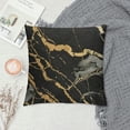 thumbnail image 2 of Nawypu Black Marble Print Throw Pillow Covers Set of  Marbling Texture Pillow Cushion Cases Square Pillowcases for Sofa Bedroom Living Room Car,, 2 of 5