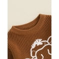 thumbnail image 6 of Suealasg Baby Boy Girl Knit Sweater Long Sleeve Cow Embroidery Chunky Pullover Sweater 6M 1T 2T 3T Toddler Boy Girl Fall Winter Warm Sweater, 6 of 7