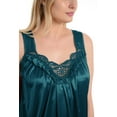 thumbnail image 5 of Ezi Nightgowns for Women - Soft & Breathable Satin Night Gowns for Adult Women - Medium to Plus Size Womens Sleep Shirts - Long Mid-Length Nightgown, 5 of 9
