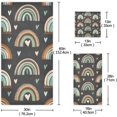 thumbnail image 2 of Coolnut Boho Rainbow Bath Towels Soft Absorbent Bath Towels Bath Towel Set of 3 for Home Hotel Bathroom Decor, 2 of 6