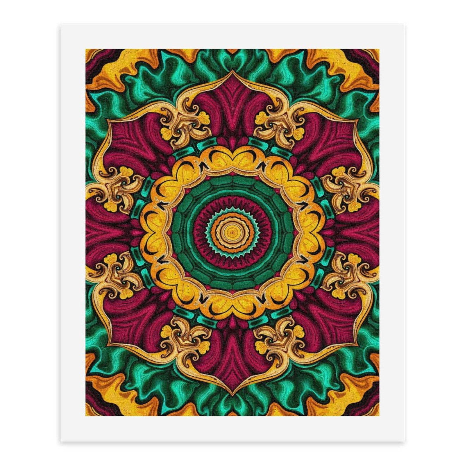 Paint By Numbers Kit for Adults Beginner - DIY Colorful Mandala Design Art Canvas Painting Kits for Adults, Frameless Paint By Number for Adults for Home Wall Decor 16x20 Inch