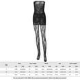 thumbnail image 2 of Vestido Calcetines de vestir de malla de encaje Calcetines de vestir de tubo transparentes Ropa de clubwear Ygjytge Negro T M para Mujer, 2 of 9