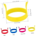 thumbnail image 2 of 6pcs Omelet Heart Ring Circle Stencil Round Silicone Molds Omelette Cooking Fried Egg Circle Kitchen Gadgets Silica Gel Egg Making Molds Fried Egg Molds Fried Egg Cooking Rings, 2 of 5