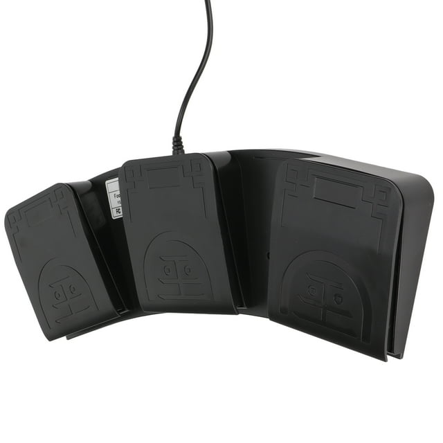 Computer Foot Pedal, Three Keys USB Foot Pedal Mechanical Switch Ergonomic Comfortable MIDI Function ABS Material For Playing Games For Instrument Control