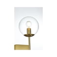 thumbnail image 3 of Living District Neri 6 Inch Wall Sconce Clear Shade in Satin Gold, 3 of 7