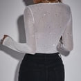thumbnail image 4 of Camisole pour Femmes, Camisoles pour Femmes, Femmes Solide Décontracté Manches Longues Ample Rue Col en V Camisoles, 4 of 4