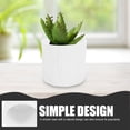 thumbnail image 6 of PTOOTP 4-Pack White Plastic Tree Stump Flower Pots - Decorative Indoor Plant Containers for Home and Garden, 6 of 8