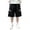 Black, variant on Boys Zipper Pocket Cargo Shorts, Elastic Waist Lightweight Wide‑Leg Casual Shorts With Pockets for Big Kids