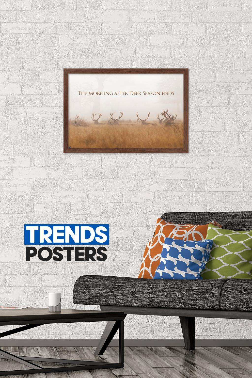 Hunting - The Day After Wall Poster, 14.725" x 22.375", Framed