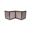 27" Highlander - 4 Panel Free Standing Wood Pet Gate - Black