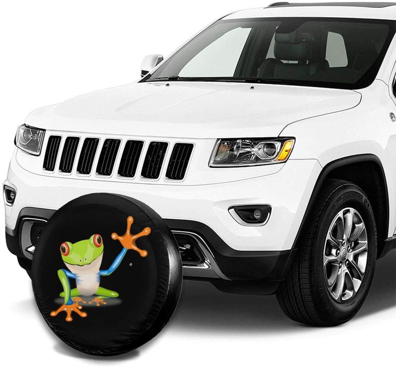 Frog Spare Tire Cover Waterproof Dust-Proof UV Sun Wheel Tire Cover Fit for Jeep,Trailer SUV and Many Vehicle 16 Inch RV 