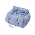 thumbnail image 4 of Asiento de coche para perros, transportador portátil para perros y gatos, caseta para perros, cómodo asiento para mascotas , transportador Azul y M, 4 of 8