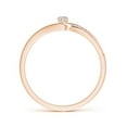 thumbnail image 2 of ANGARA Natural Six Prong-Set Diamond Bypass Promise Ring in 14K Rose Gold for Women (Size-2.5mm| Color-K| Clarity-I3) | April Birthstone, Anniversary, Jewelry Gift for Women | Natural Diamond Ring, 2 of 9