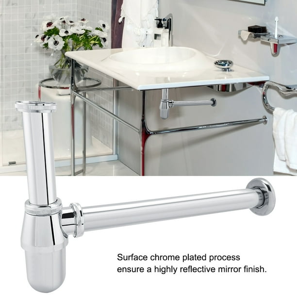 YLSHRF Sink Trap,Sink Tube,Chromed Zinc Alloy Sink Basin ...
