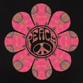 thumbnail image 3 of CafePress - Peace Flower Affection Women's Dark T Shirt - Women's Traditional Fit Dark T-Shirt, 3 of 4