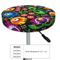 thumbnail image 4 of Naloa Traditional Floral Polish Round Bar Stool Cushion Cover 12-14 inch, Fits Kitchen, Office, Restaurant Chairs - 14 inch, 4 of 7