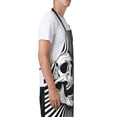 thumbnail image 3 of Naloa Psychedelic Skull Illusion Art Apron Kitchen Aprons with Pockets for Women Men Chef, 3 of 8