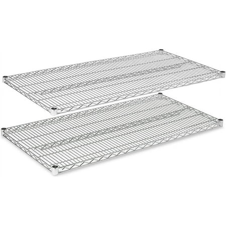

SQTYUR Chrome Wire Shelving |Pack of 2 Shelves| Heavy Duty NSF Shelves (18 W x 72 L)
