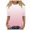 Pink, variant on idosla Women Crewneck T Shirts Half Sleeve Tops Casual Tie-dye Summer Tees Basic Comfy Tunic Shirts Slim Fit Blouse (Black, XXL)