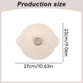 thumbnail image 3 of Barhoo 9In Silicone Food Storage Lid, Food-Grade Heat-Resistant Easy-Clean Cover for Frying Pans Bowls, Microwave-Safe Splash-Proof, 1Pc, 3 of 8