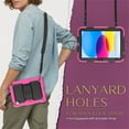 thumbnail image 5 of FJLBDE Case for iPad (A16) 11th Gen 2025/ iPad 10th Gen 10.9 Inch 2022, Rugged Shockproof Tablet Cases Cover with Kickstand Shoulder Strap, Rose, 5 of 7