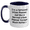 White/Navy, variant on Urban Planner Gifts, Two Tone Coffee Mug, Funny Quote, Graduation Unique Gifts from Friends to Family, 'I'm A Tattooed Urban Planner'