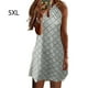 thumbnail image 4 of Vestido informal sin mangas bohemio Jumpingount elegante Gris 5XL, 4 of 6