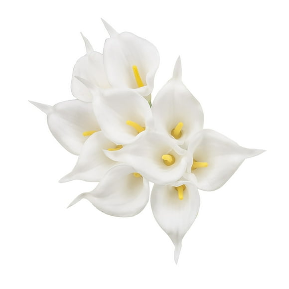 onlyliua Liquidación 10 Piezas de Flores Artificiales de Castaña de Agua, Ramo de Flores Artificiales Realmente Manual