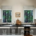 thumbnail image 4 of Hawaii Tropical Flower Kitchen Curtains 3PCS, 27.5x36in Polyester Leaf and Botanical Tier and Valance for Window Drapery Decor, 4 of 6