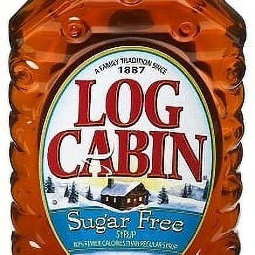Log Cabin Sugar Free Syrup, 80% Fewer Calories, Plastic Bottle, 12 oz