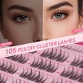 thumbnail image 2 of Kit de extensión de pestañas MLEN DIARY Natural 105 Cluster Lashes, 2 of 8