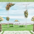 thumbnail image 6 of REKHH Garden Arbor, Arch Archway for Wedding Ceremony Party, Steel Garden Trellis for Plant Climbing, Christmas Garden Decorations Pergola for Garden, Backyard, Lawn (White), 6 of 6