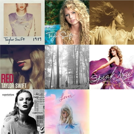 1989 & Taylor Swift & Fearless (Taylor's Version) (2CD) & Red & Folklore (Edited) & Speak Now & Reputation & Lover (Deluxe) (Version 1)