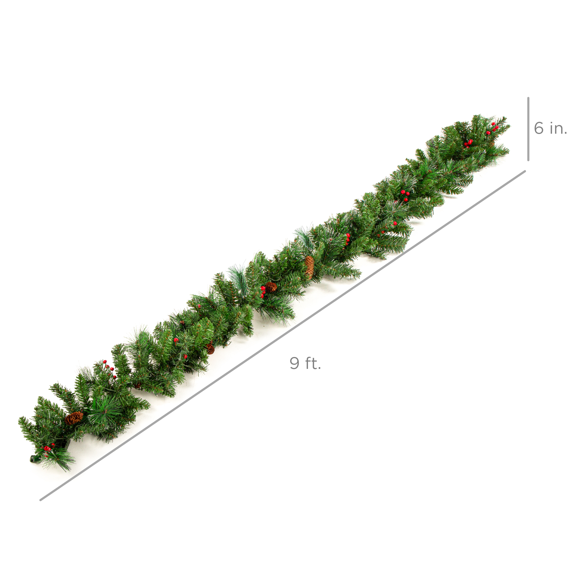 Best Choice Products 9ft Pre-Lit Christmas Garland, 50 LED Lights photo 7