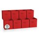 thumbnail image 1 of Sorbus Cubos de Almacenamiento de Tela Plegables de 13 Pulgadas, 8 Cestas Plegables para Organizar Armarios, Estantes, Ropa, Juguetes, Libros, Color Rojo, 1 of 7