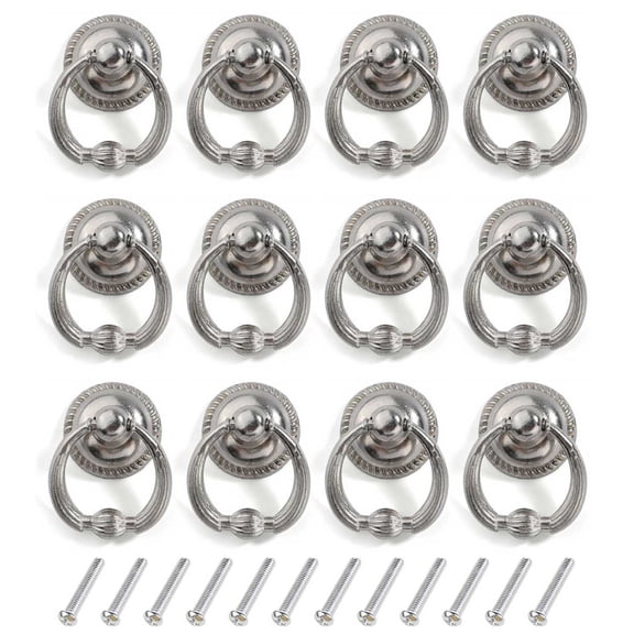 12 Pcs Vintage Pull Handle Knob for Kitchen Cabinet Cupboard Dressers Door Wardrobe with Drawer (3 Colors)