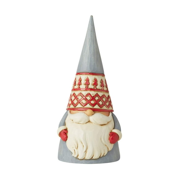 Enesco Jim Shore Heartwood Creek Grey Trees Hat Gnome Figurine