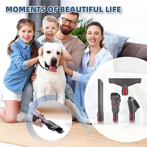 for Dy*son Gen5/V15/V12/V8/V11/V10/V7 Dryer Vent Cleaning Kit with Extended Hose, Crevice Tool & Brush Attachments for Lint Removal, Flexible Reach, Cordless Vacuum Accessory