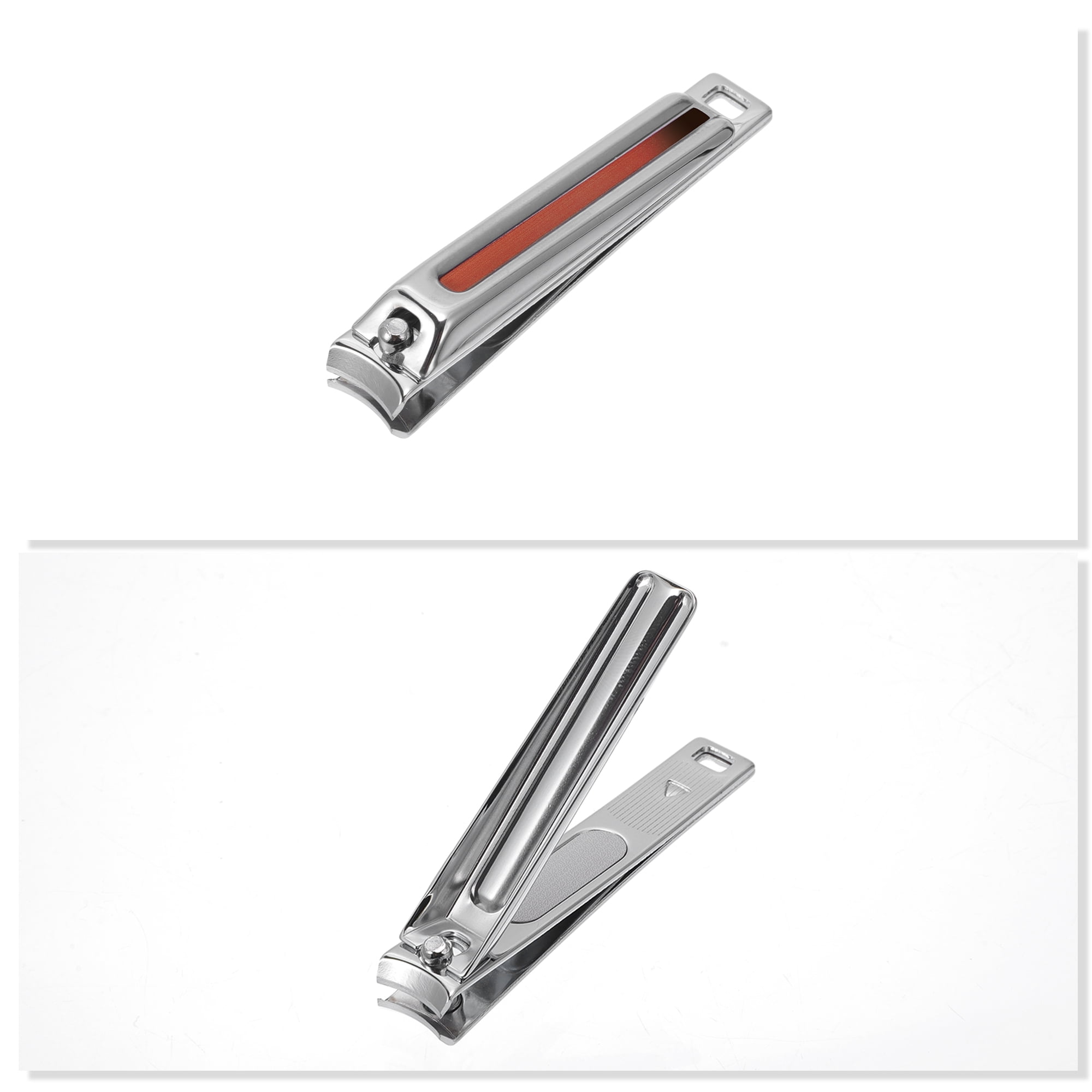 Unique Bargains Durable Vertical Pattern Nail Clippers 1 Pc Red